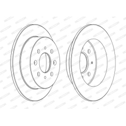 stabdžių diskas (1vnt) PREMIER Coat+ disc
                                FERODO                                           