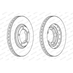 stabdžių diskas (1vnt) PREMIER
FERODO DDF182