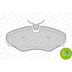stabdžių trinkelių rinkinys, diskinis stabdys PREMIER ECO FRICTION
                                FERODO                 