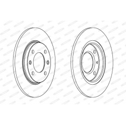 stabdžių diskas (1vnt) PREMIER Coat+ disc
                                FERODO                                DDF244C, FE