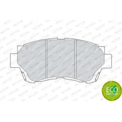 stabdžių trinkelių rinkinys, diskinis stabdys PREMIER ECO FRICTION
                                FERODO                 