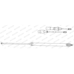 trosas, stovėjimo stabdys
                                FERODO                                                FHB433025, F