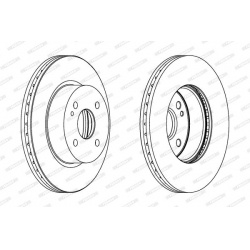 stabdžių diskas (1vnt) PREMIER
                                FERODO                                                DDF173
