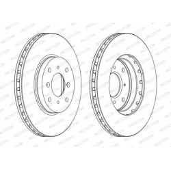 stabdžių diskas (1vnt) PREMIER
                                FERODO                                                DDF111