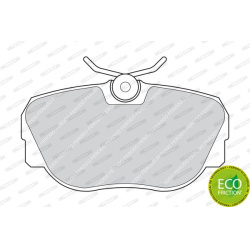 stabdžių trinkelių rinkinys, diskinis stabdys PREMIER ECO FRICTION
                                FERODO                 