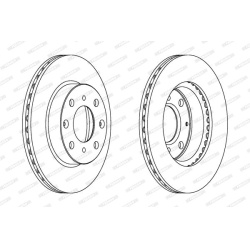 stabdžių diskas (1vnt) PREMIER
                                FERODO                                                DDF571
