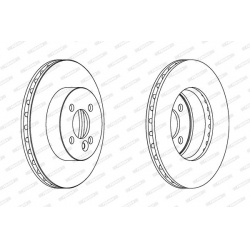 stabdžių diskas (1vnt) PREMIER Coat+ disc
                                FERODO                                DDF1617C, F