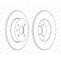 stabdžių diskas (1vnt) PREMIER Coat+ disc
                                FERODO                                DDF1313C, F