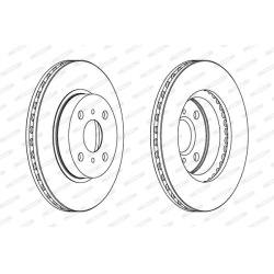 stabdžių diskas (1vnt) PREMIER Coat+ disc
                                FERODO                                DDF794C, FE