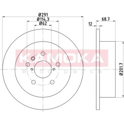 stabdžių diskas (1vnt)
                                KAMOKA                                                103188, KAMOKA