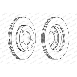stabdžių diskas (1vnt) PREMIER Coat+ disc
                                FERODO                                DDF496C, FE