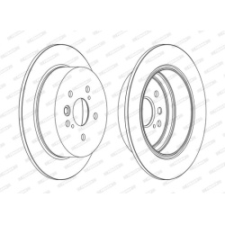 stabdžių diskas (1vnt) PREMIER Coat+ disc
                                FERODO                                DDF1486C, F