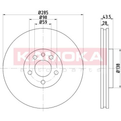 KAMOKA                                                103268, KAMOKA, 103268, auto detalė