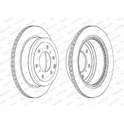 stabdžių diskas (1vnt) PREMIER
                                FERODO                                                DDF196