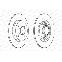 stabdžių diskas (1vnt) PREMIER
                                FERODO                                                DDF156