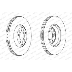 stabdžių diskas (1vnt)
                                FERODO                                                DDF1274, FEROD