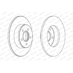 stabdžių diskas (1vnt) PREMIER Coat+ disc
                                FERODO                                           