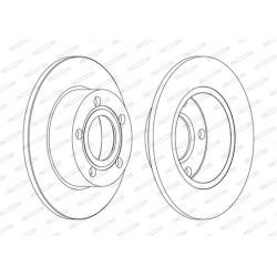 stabdžių diskas (1vnt) PREMIER
                                FERODO                                                DDF103