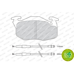 stabdžių trinkelių rinkinys, diskinis stabdys PREMIER ECO FRICTION
                                FERODO                 