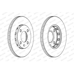 stabdžių diskas (1vnt) PREMIER Coat+ disc
                                FERODO                                DDF812C, FE