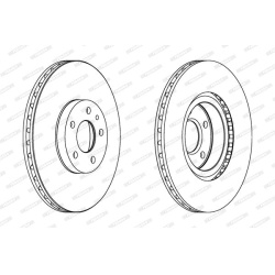 stabdžių diskas (1vnt) PREMIER Coat+ disc
                                FERODO                                DDF156C, FE