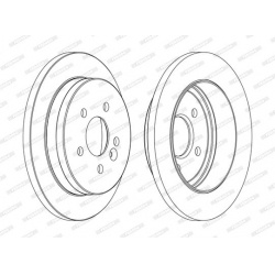 stabdžių diskas (1vnt) PREMIER
                                FERODO                                                DDF103