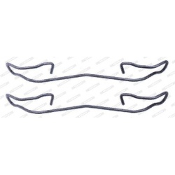 priedų komplektas, diskinių stabdžių trinkelės PREMIER
                                FERODO                           