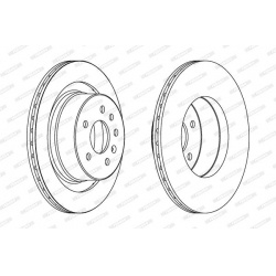 stabdžių diskas (1vnt) PREMIER
                                FERODO                                                DDF160