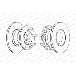 stabdžių diskas (1vnt) PREMIER
                                FERODO                                                FCR104