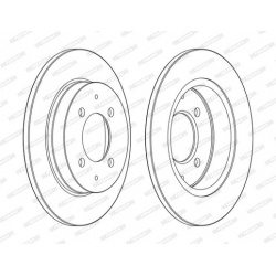 stabdžių diskas (1vnt) PREMIER Coat+ disc
                                FERODO                                DDF1622C, F