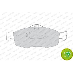 stabdžių trinkelių rinkinys, diskinis stabdys PREMIER ECO FRICTION
                                FERODO                 