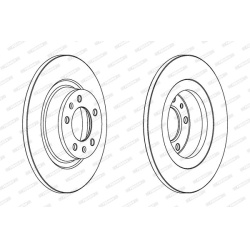 stabdžių diskas (1vnt) PREMIER
                                FERODO                                                DDF174