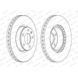 stabdžių diskas (1vnt) PREMIER Coat+ disc
                                FERODO                                DDF330C, FE