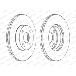 stabdžių diskas (1vnt) PREMIER
                                FERODO                                                DDF975