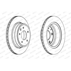 stabdžių diskas (1vnt) PREMIER
                                FERODO                                                DDF100