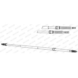 trosas, stovėjimo stabdys
                                FERODO                                                FHB432634, F