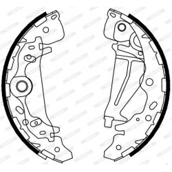 stabdžių trinkelių komplektas PREMIER
                                FERODO                                              