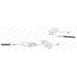 trosas, stovėjimo stabdys
                                FERODO                                                FHB432800, F