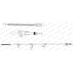 trosas, stovėjimo stabdys
                                FERODO                                                FHB434550, F