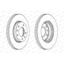 stabdžių diskas (1vnt) PREMIER
                                FERODO                                                DDF127