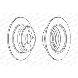 stabdžių diskas (1vnt) PREMIER Coat+ disc
                                FERODO                                DDF552C, FE