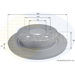 stabdžių diskas (1vnt) COATED
                                COMLINE                                                ADC283