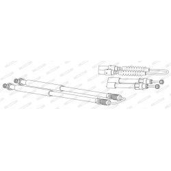trosas, stovėjimo stabdys
                                FERODO                                                FHB432657, F