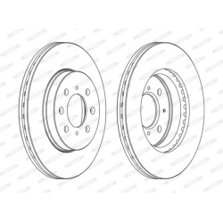 stabdžių diskas (1vnt) PREMIER Coat+ disc
                                FERODO                                DDF1510C, F