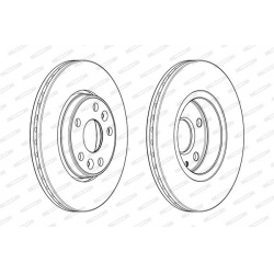 stabdžių diskas (1vnt) PREMIER
                                FERODO                                                DDF197
