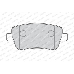 stabdžių trinkelių rinkinys, diskinis stabdys PREMIER
                                FERODO                              