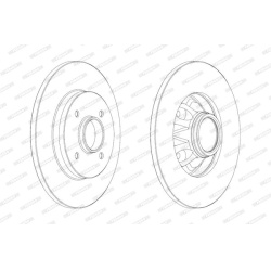 stabdžių diskas (1vnt) PREMIER Coat+ disc
                                FERODO                                DDF1791C1, 