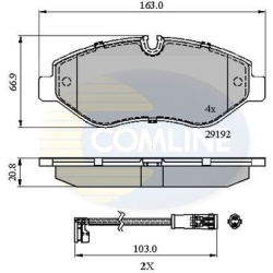 COMLINE                                                CBP21555, COMLINE, CBP21555, auto detalė