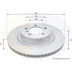 stabdžių diskas (1vnt)
                                COMLINE                                                ADC1340V, COM