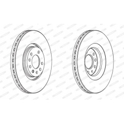 stabdžių diskas (1vnt)
                                FERODO                                                DDF1904, FEROD